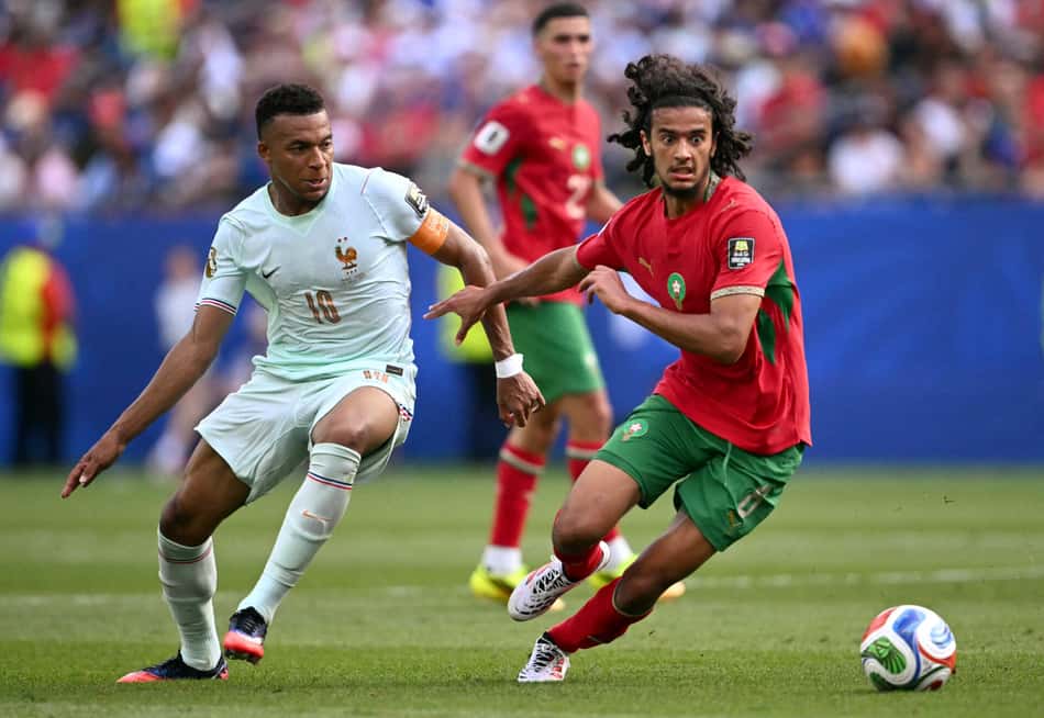 Bouaddi contra Mbappé na Copa do Mundo