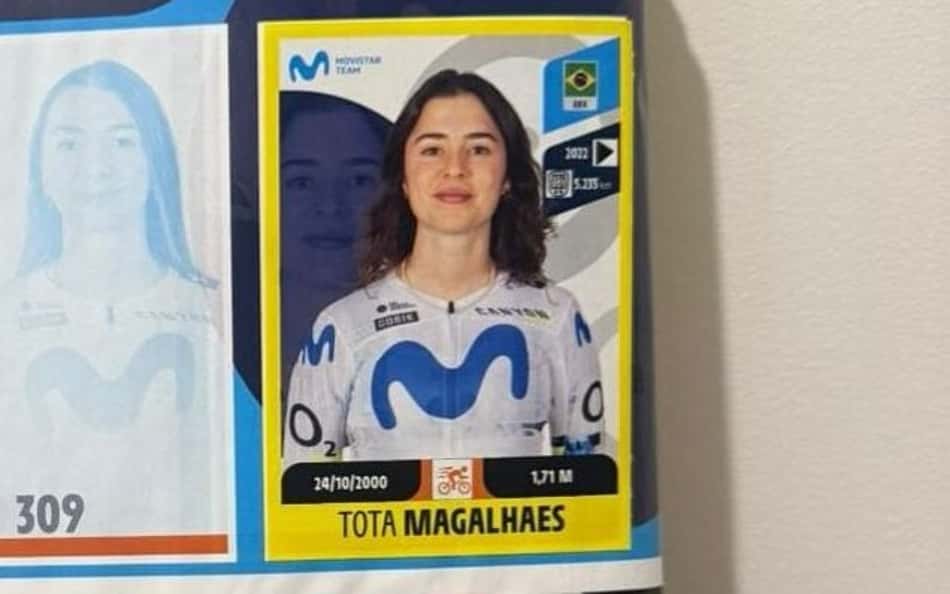 Ciclista brasileira entra para o álbum de figurinhas do Tour da França