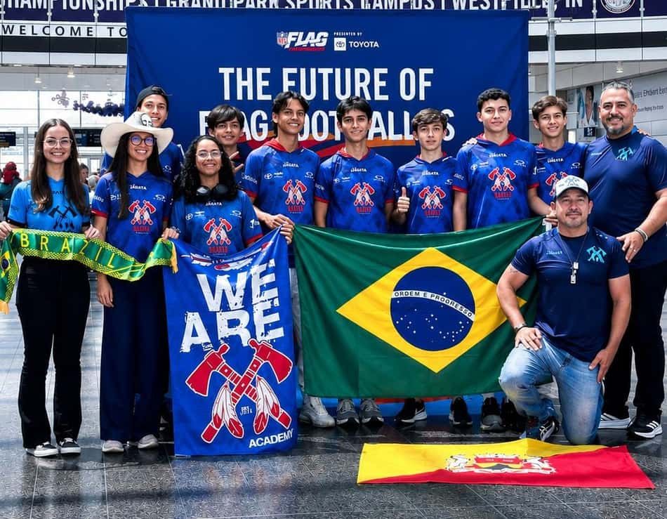 Braves Academy representa o Brasil no maior torneio juvenil de flag football, futebol americano