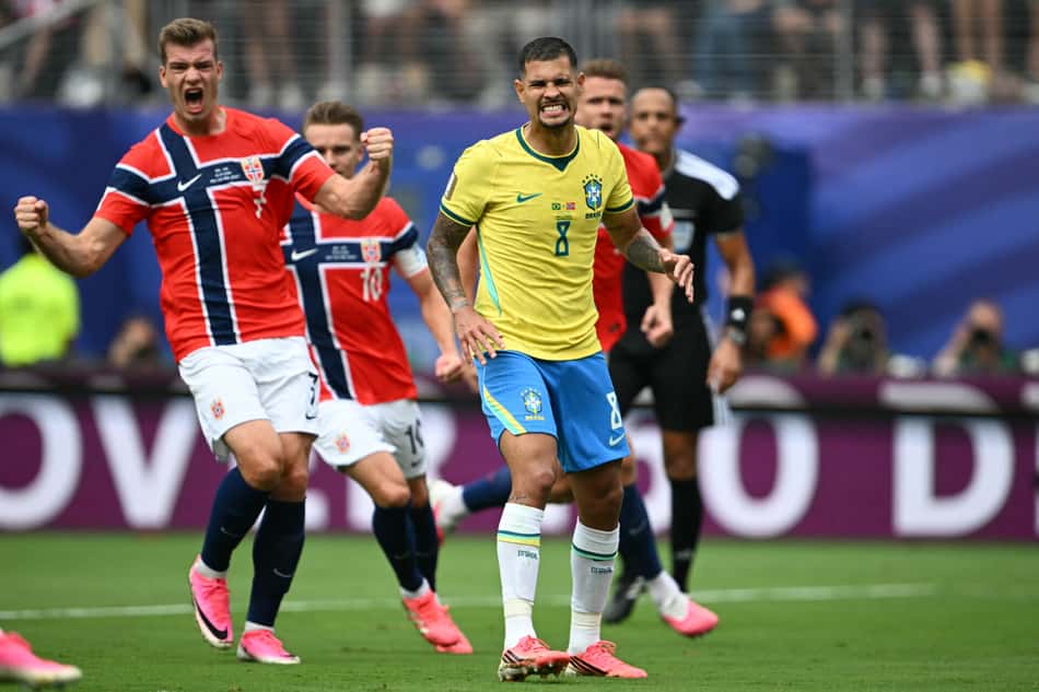 Bruno Guimarães lamenta pênalti perdido em Brasil x Noruega pelas oitavs de final da Copa do Mundo