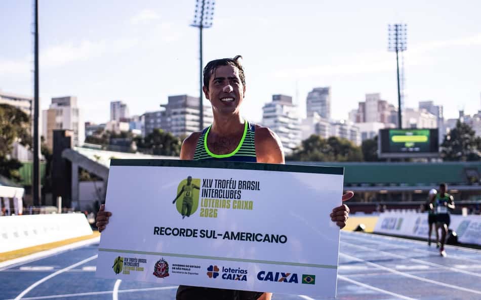 Caio Bonfim bate recorde sul-americano no Troféu Brasil (Foto: Divulgação / CBAt)