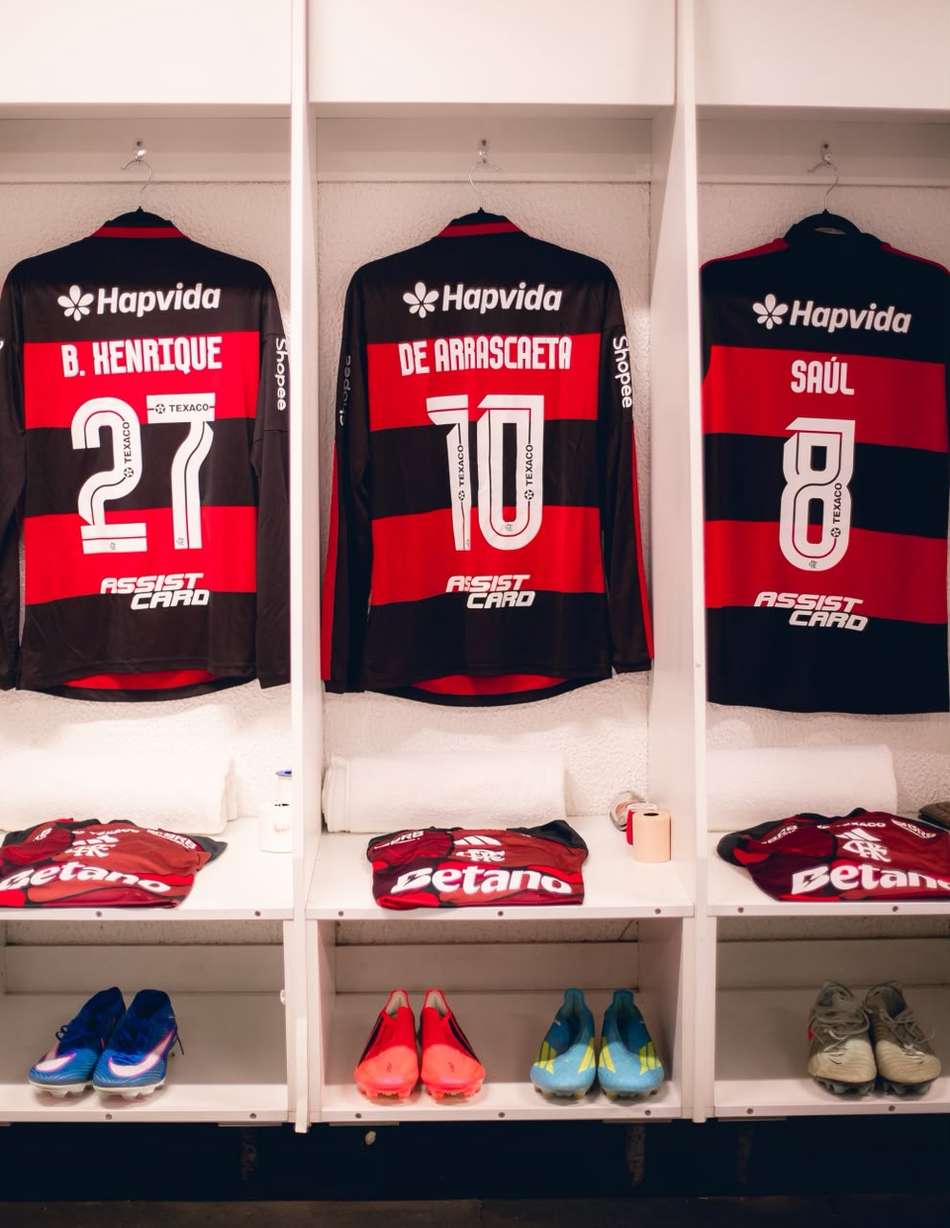 Camisas do Flamengo para enfrentar a Chapecoense
