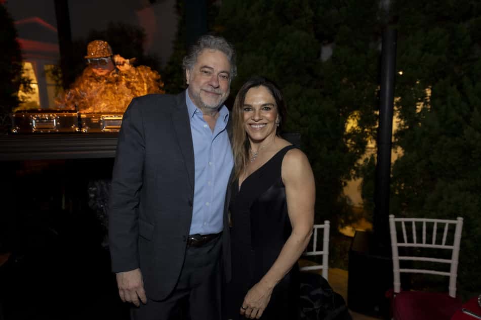 Casares e Mara Carvalho em jantar