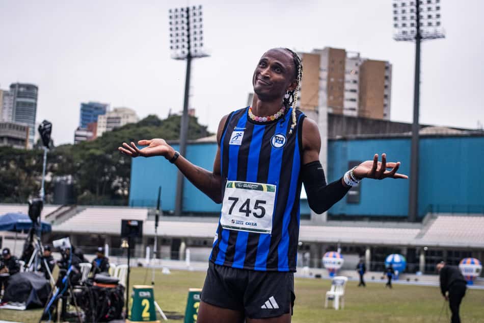 Com ouro e recorde do Troféu Brasil, Piu venceu seu primeiro ouro individual da carreira no torneio (Foto: CBAt)