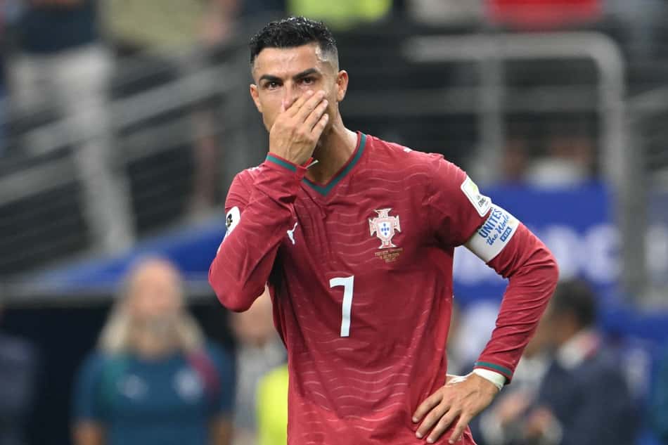 Cristiano Ronaldo emocionado após eliminação de Portugal na Copa do Mundo