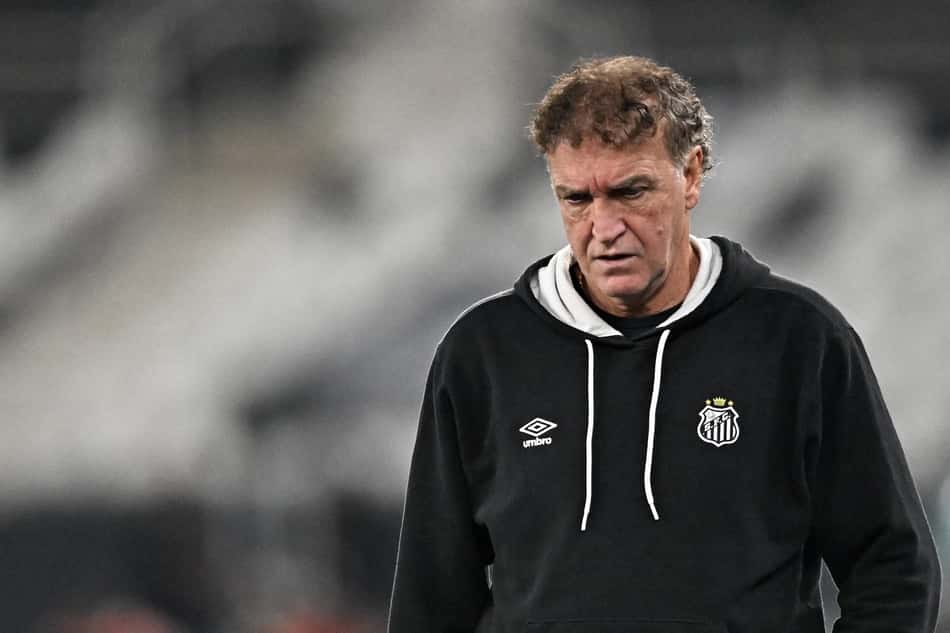 Cuca em derrota do Santos para o Botafogo