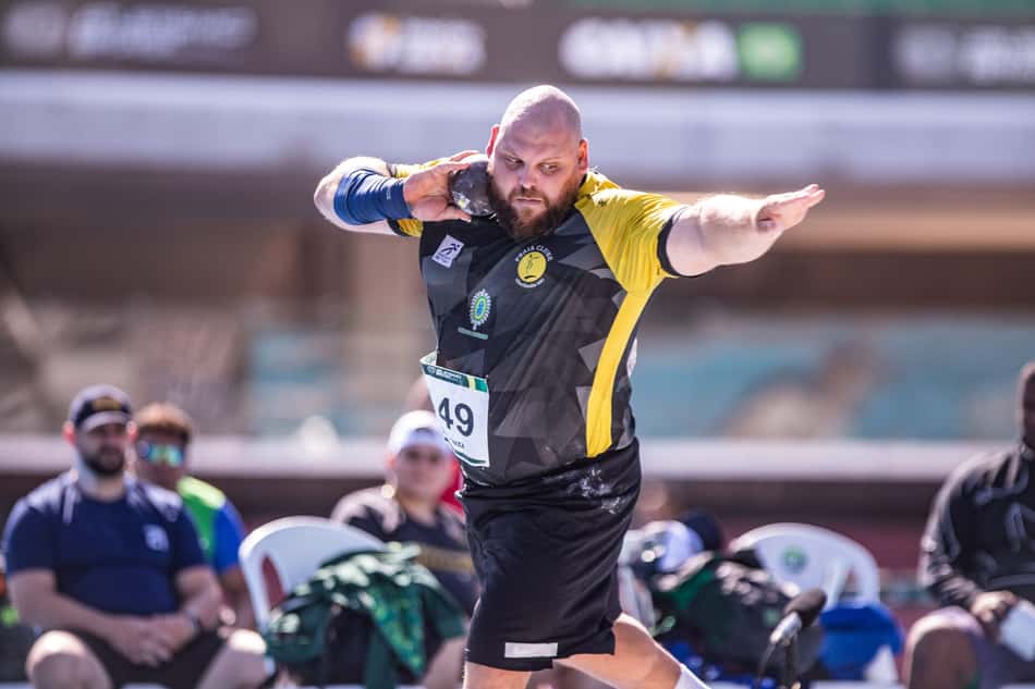Darlan Romani vence sua primeira medalha de nível nacional desde recuperação de lesão na coluna (Foto: Divulgação / CBAt)
