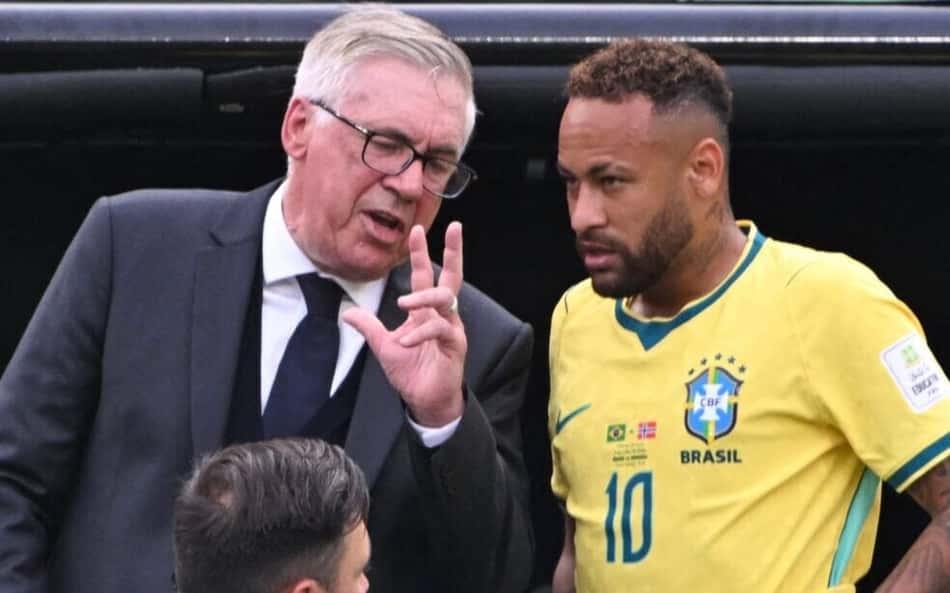 Última Copa de Neymar teve incerteza de Ancelotti e opção da CBF