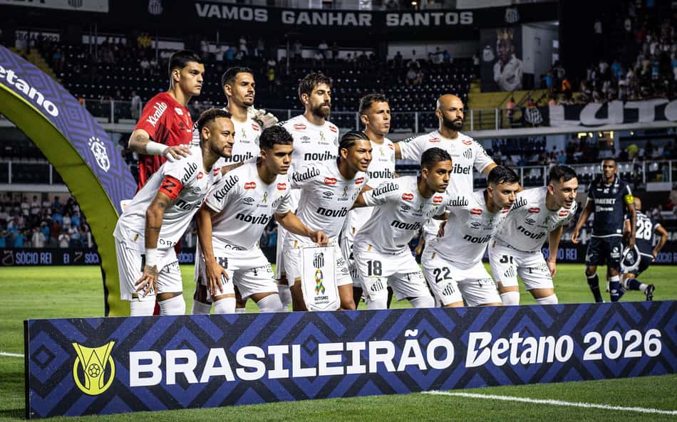 Elenco do Santos na Vila Belmiro