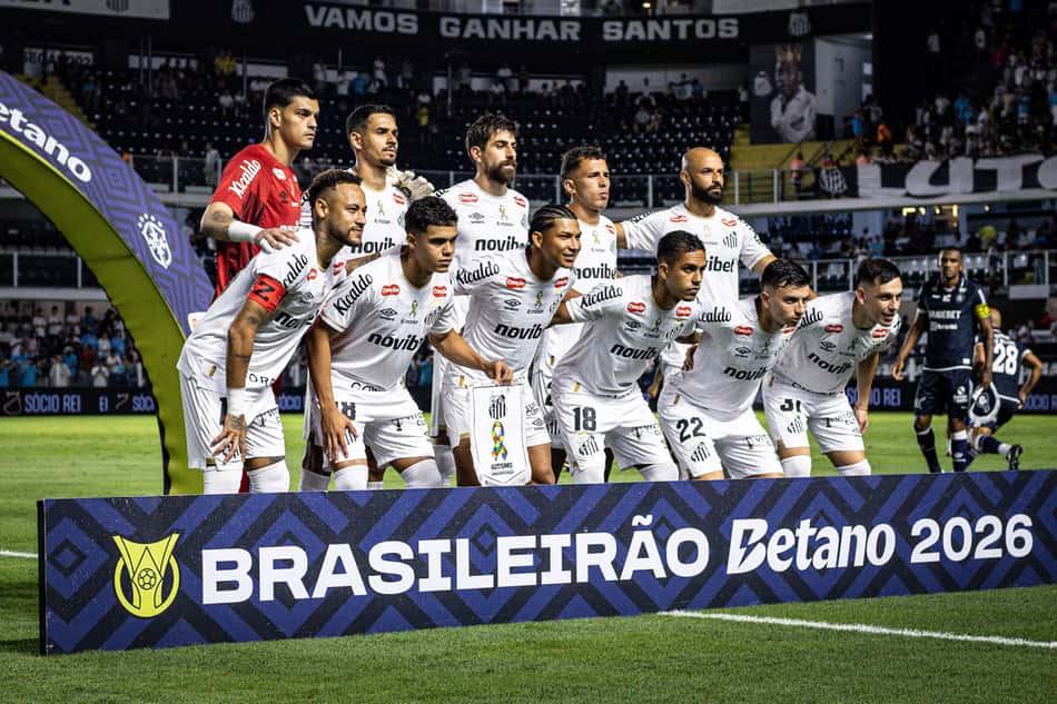 Elenco do Santos na Vila Belmiro