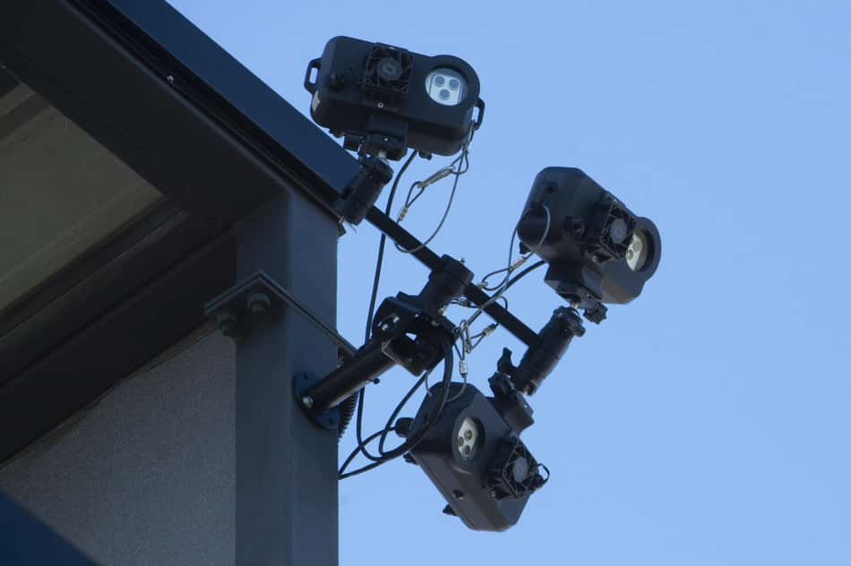 Equipamento de impedimento semiautomatico , vista antes da partida entre Bragantino e Coritiba no estadio Cicero De Souza Marques pelo campeonato Brasileiro A 2026