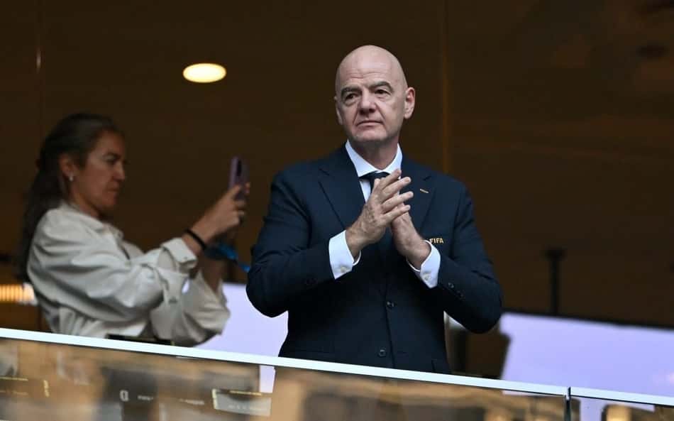Gianni Infantino, presidente da FIFA durante a Copa do Mundo