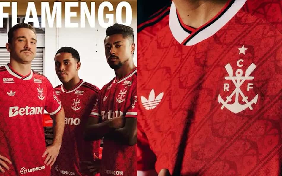 Flamengo lança 3º uniforme da temporada 2026 em parceria com Adidas