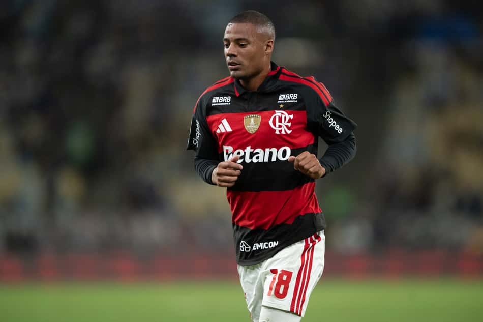 De la Cruz em ação pelo Flamengo