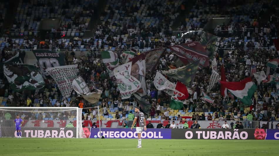 Freytes na frente da torcida do Fluminense no MaracanãFreytes na frente da torcida do Fluminense no Maracanã.