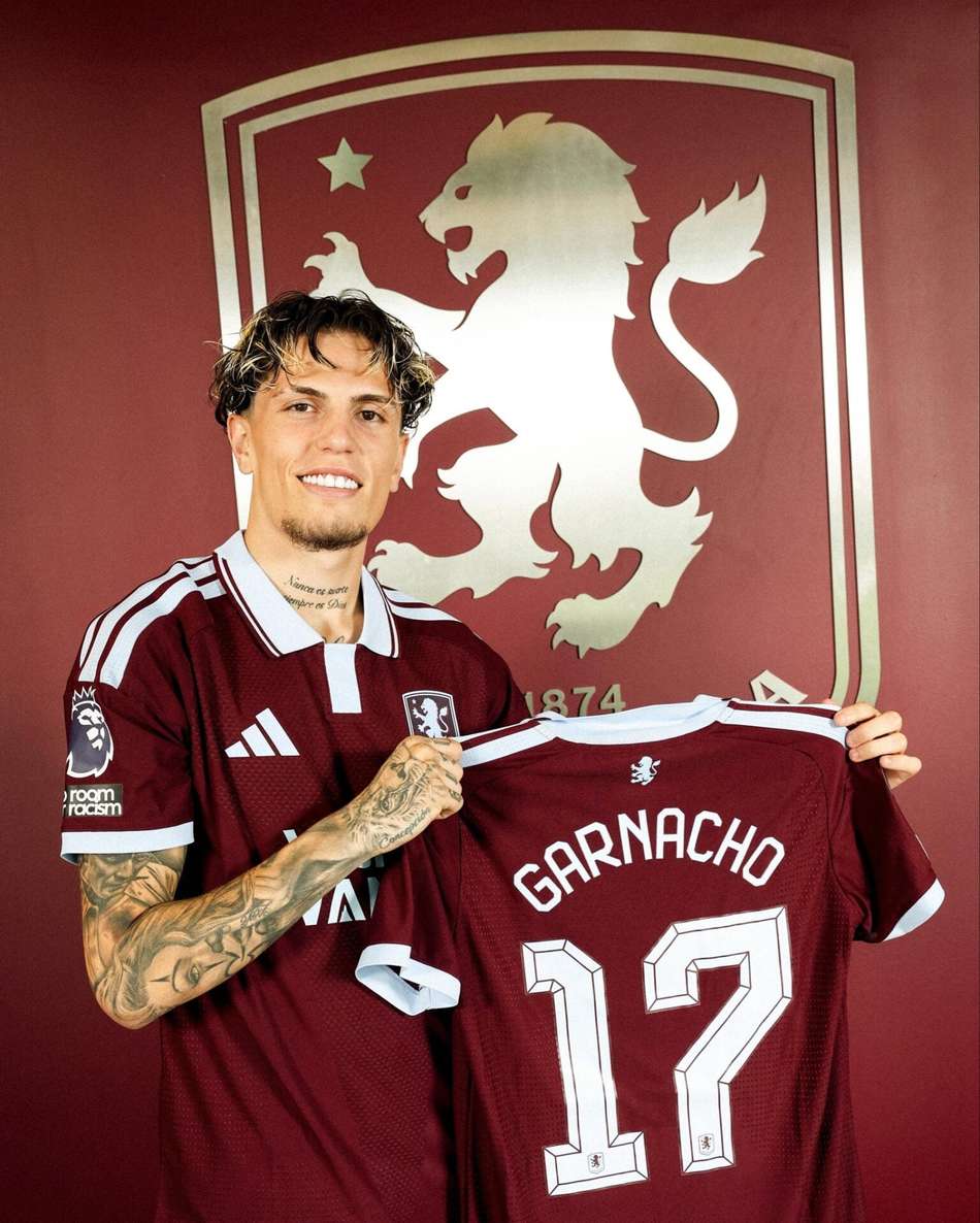 Garnacho apresentado pelo Aston Villa