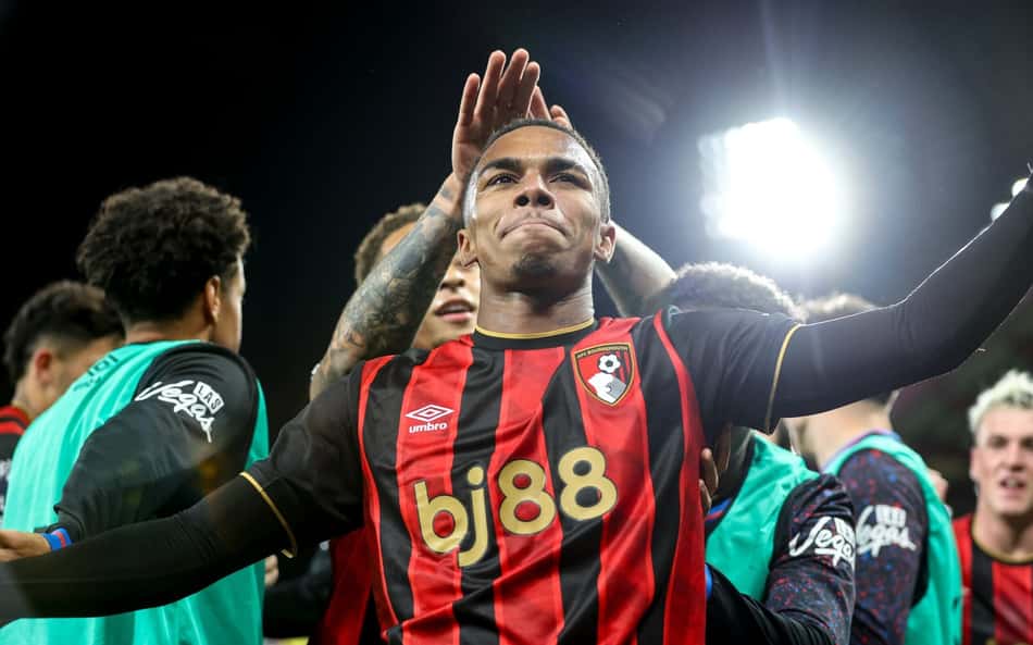 Um dos destaques do Bournemouth na temporada, Kroupi chegou ao 11º gol na Premier League na partida contra o Leeds United