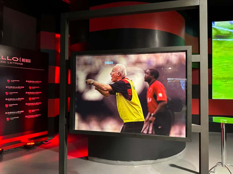Imagens no museu relembram passagem de Zagallo como treinador do Flamengo