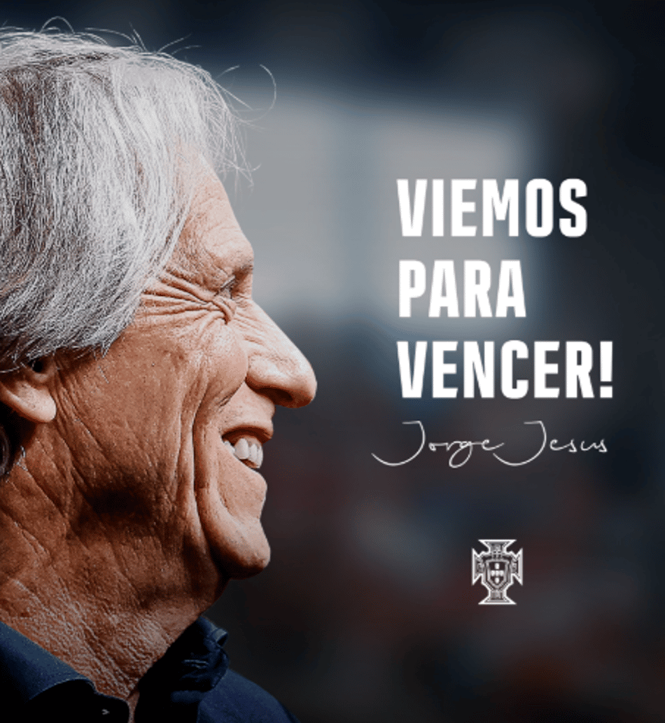 Portugal usou suas redes sociais para anunciar o treinador Jorge Jesus