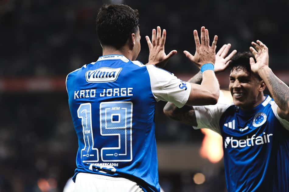 Kaio Jorge comemora gol contra o Grêmio