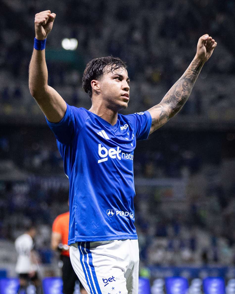 Kaio Jorge comemora gol pelo Cruzeiro 