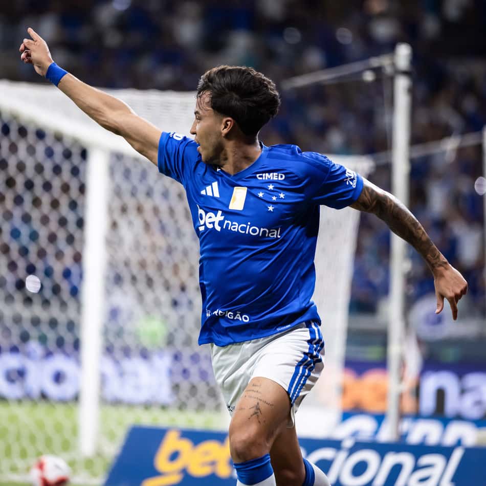 Kaio Jorge comemora gol pelo Cruzeiro