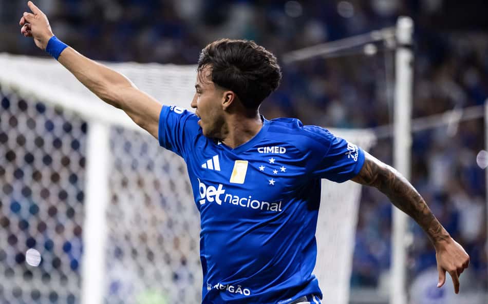 Kaio Jorge comemora gol pelo Cruzeiro