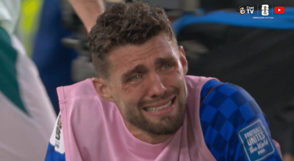 Kovacic chorando após eliminação da Croácia na Copa do Mundo 2026