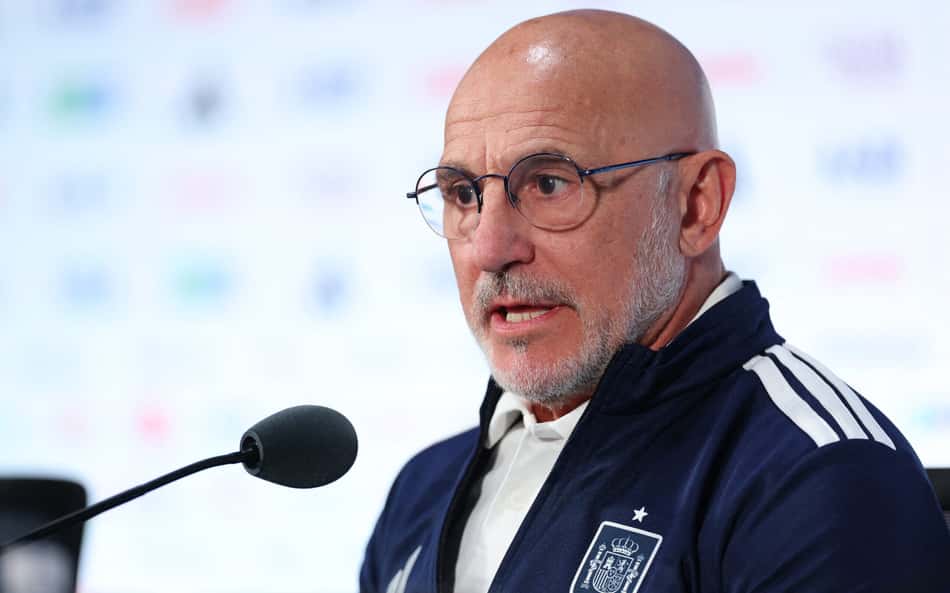 La Fuente, técnico da Espanha, concede entrevista coletiva