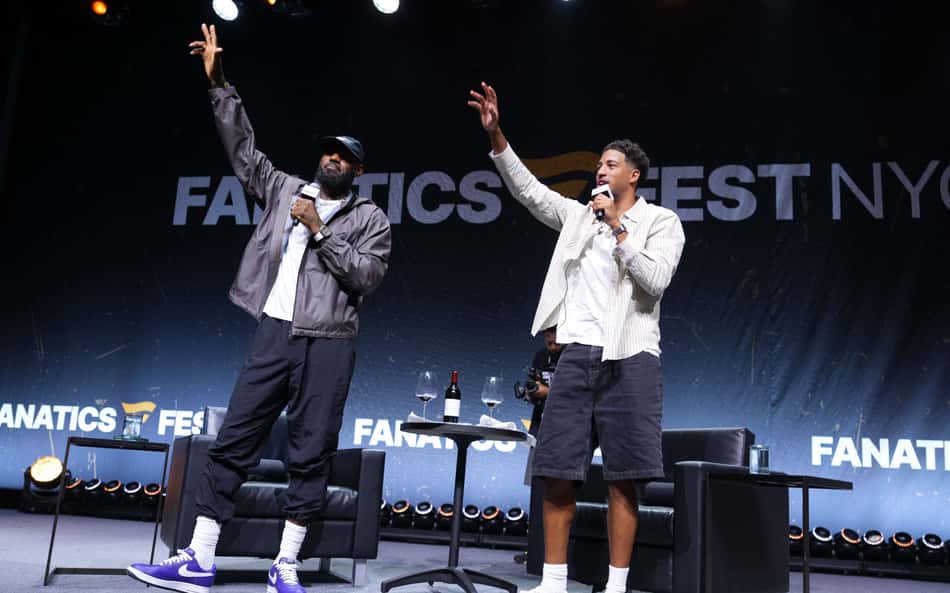 LeBron James e Tyrese Haliburton juntos em evento de Nova Iorque (Foto: John Nacion / GETTY IMAGES NORTH AMERICA / Getty Images via AFP)