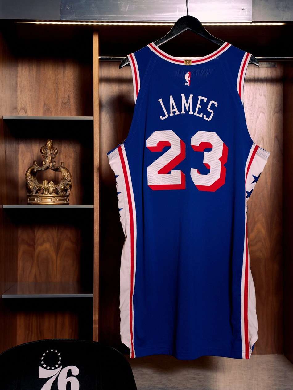 LeBron James usará a camisa número 23 no 76ers (Foto: Reprodução / Sixers)