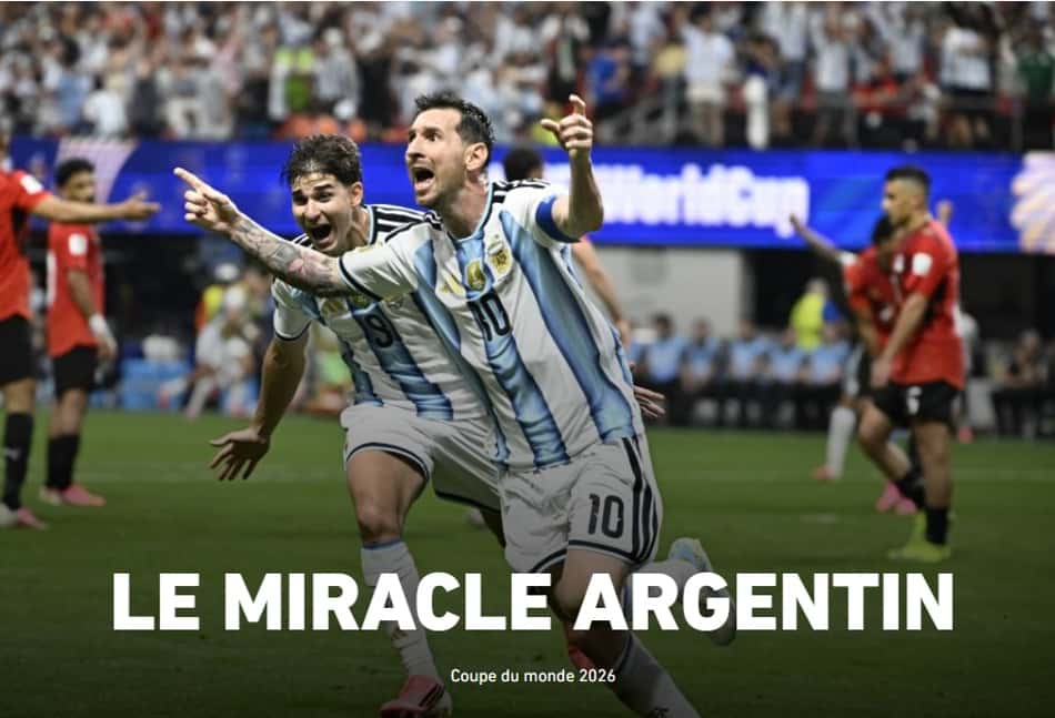 'O milagre argentino', classificou o L'Equipe, sobre a vitória da Argentina