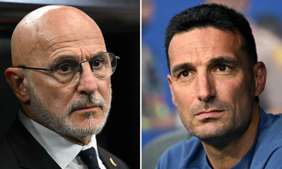Luis de la Fuente e Lionel Scaloni são as mentes por trás do sucesso de Espanha e Argentina na Copa do Mundo
