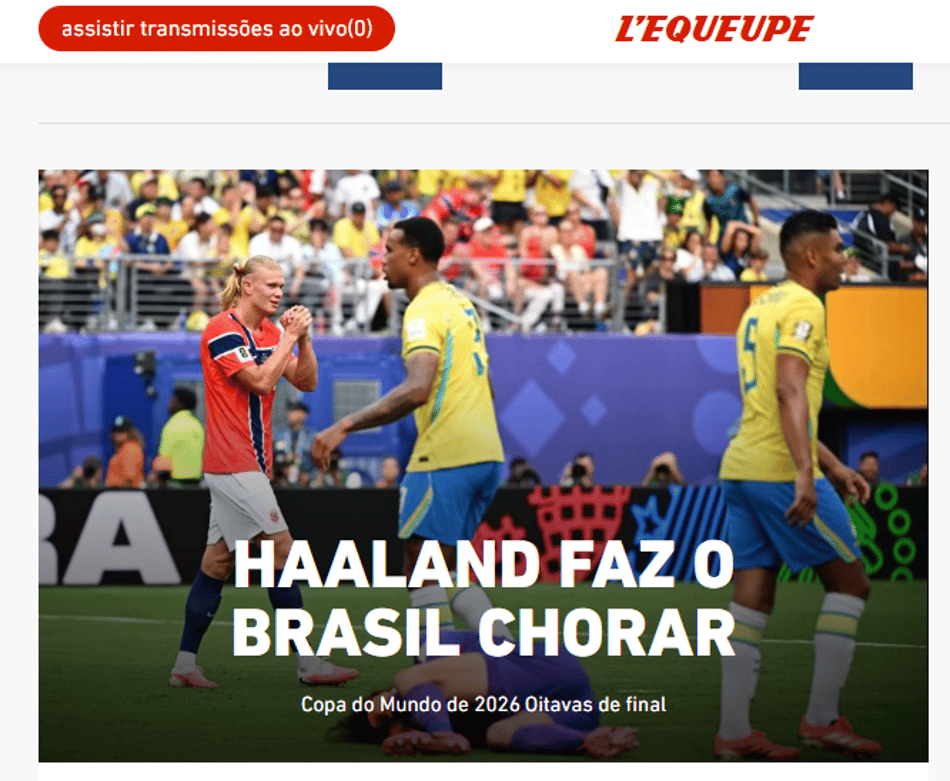 Manchete do jornal 'Bild', da Alemanha