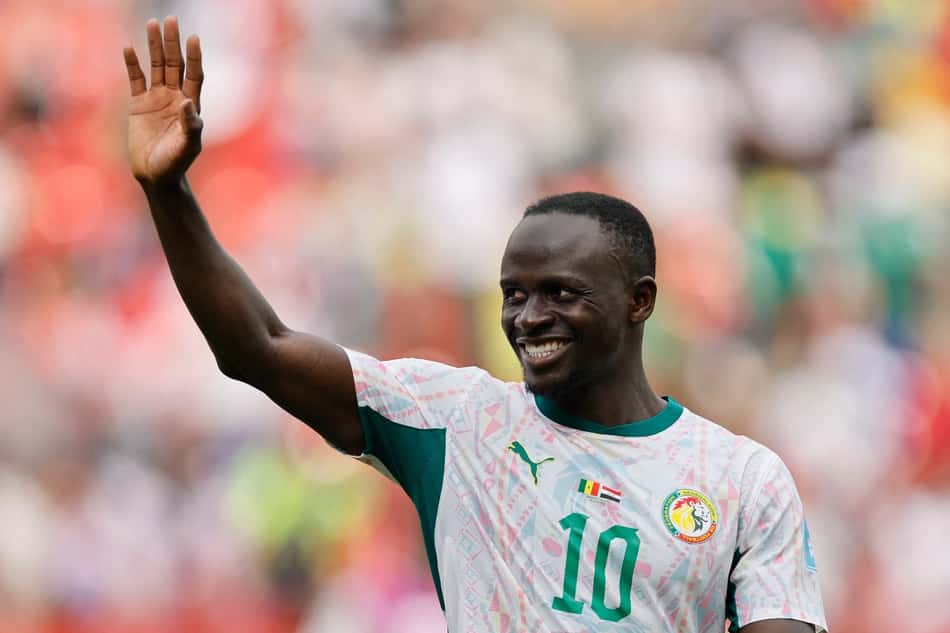 Sadio Mané durante a goleada de Senegal sobre o Iraque por 5 a 0 na Copa do Mundo de 2026