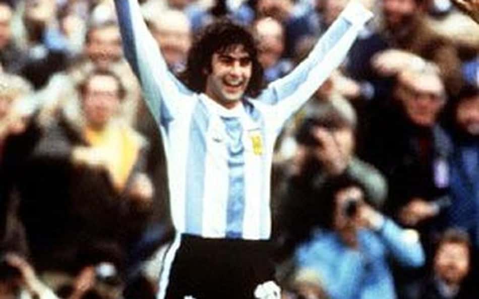 Artilheiro da Copa de 1978: Mario Kempes, da Argentina