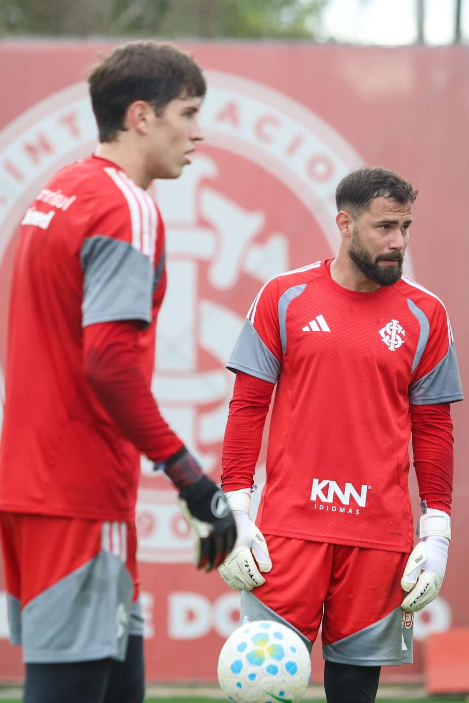 Matheus Cunha em treinamento no Inter