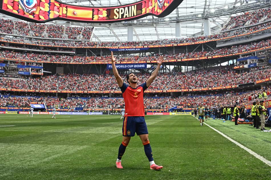 Merino fez o segundo gol da Espanha contra a Bélgica