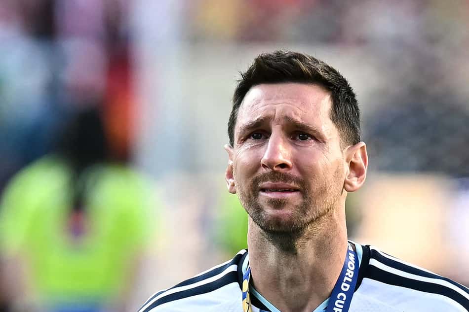 Messi chora após derrota da Argentina para a Espanha na Copa do Mundo
