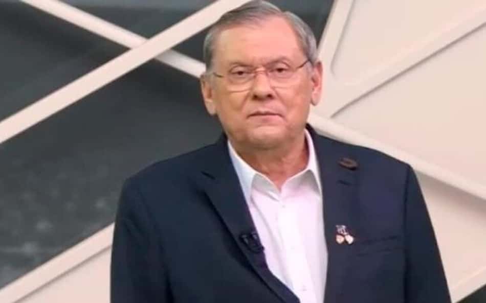 Milton Neves durante programa da Band