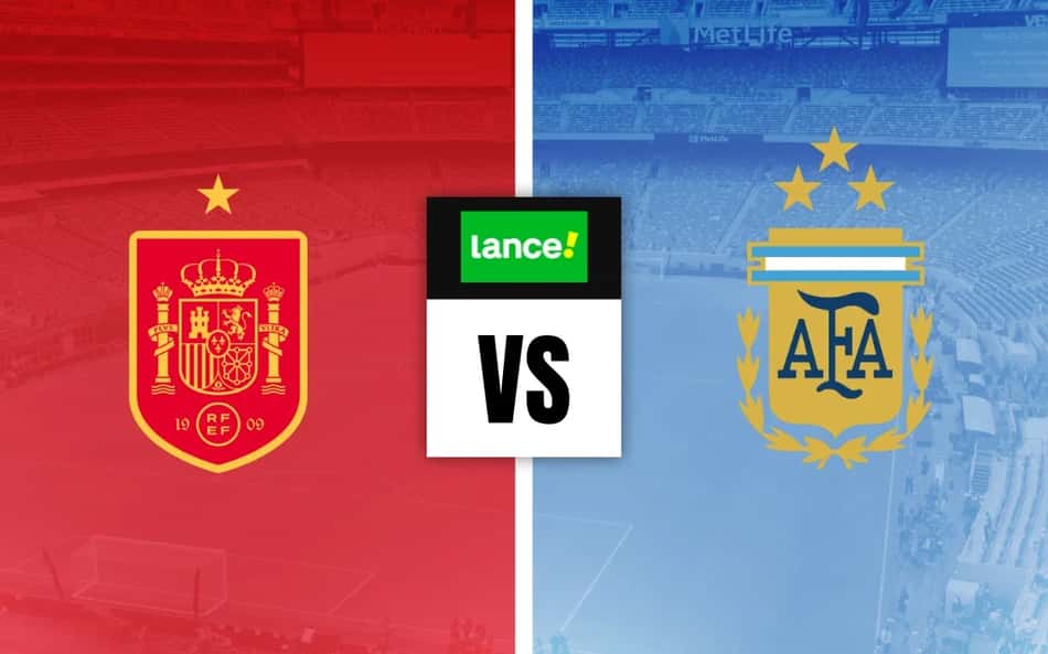 Escudos de Espanha e Argentina para Palpites na Copa do Mundo