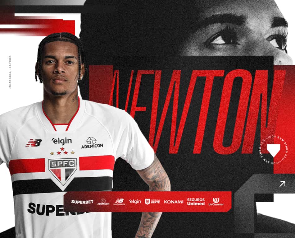 Newton anunciado pelo São Paulo