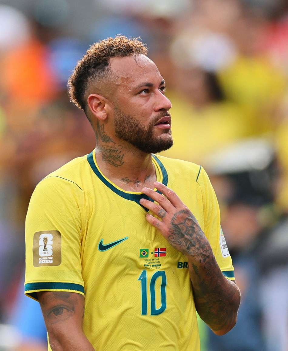Neymar em despedida do Brasil na Copa do Mundo
