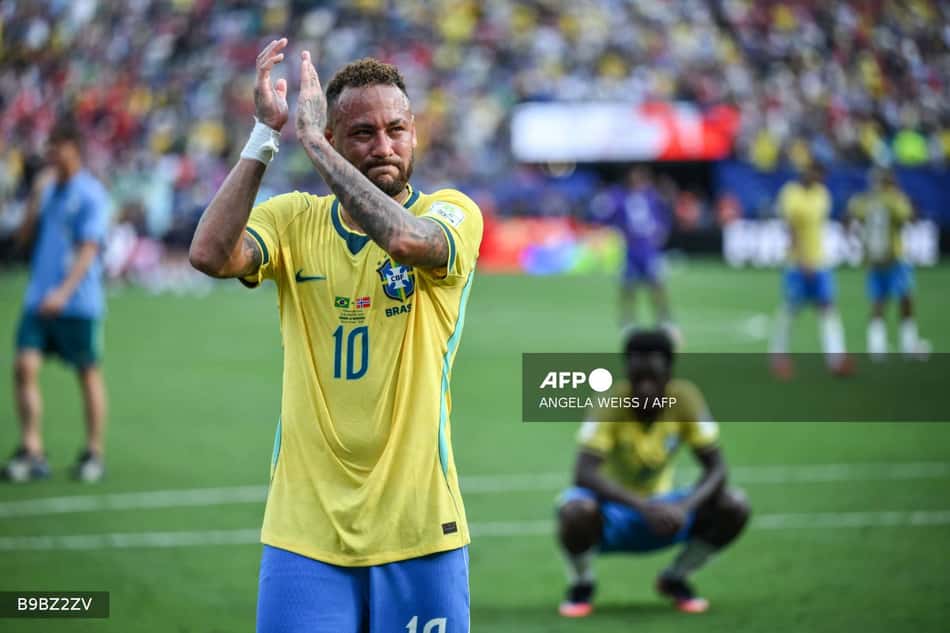Neymar chora em eliminação do Brasil contra a Noruega