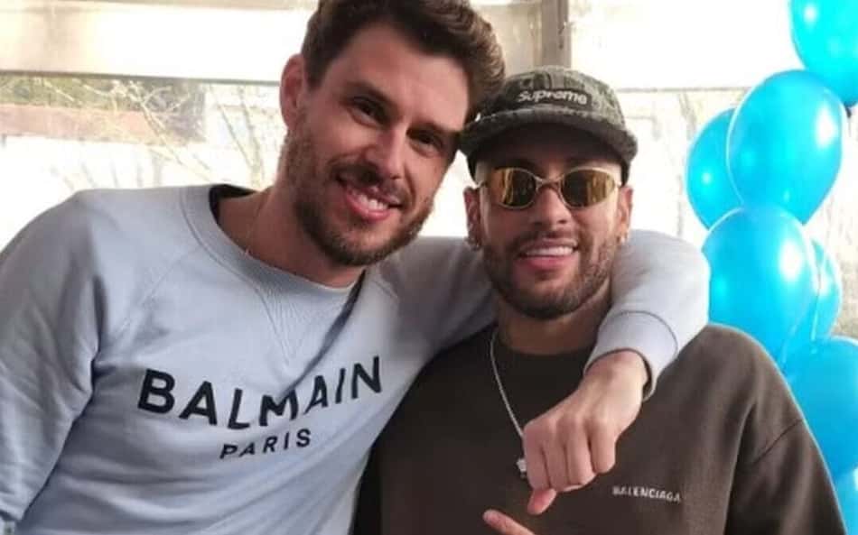 Neymar e Bruninho (Foto: Reprodução)