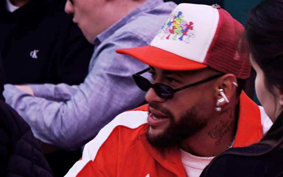 Neymar durante torneio de pôquer