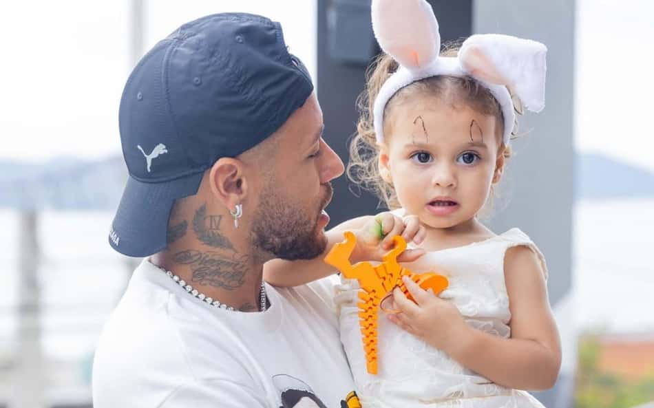 Neymar celebra aniversário de Helena, filha mais nova do jogador