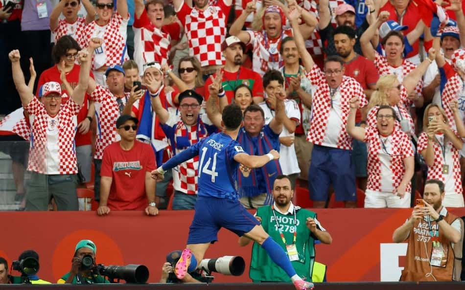Perisic entra para lista de jogadores mais velhos a marcar em Copa do Mundo
