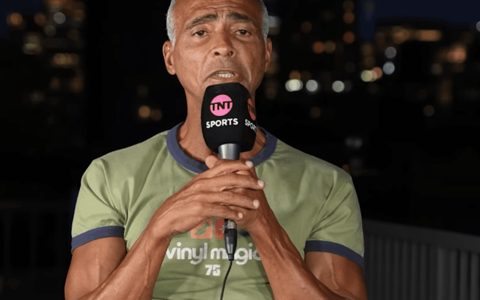 Romário durante entrevista ao TNT Sports analisando o elenco da Seleção Brasileira