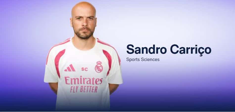 Sandro Carriço, novo profissional contratado pelo Real Madrid